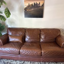 Real Leather Couch 