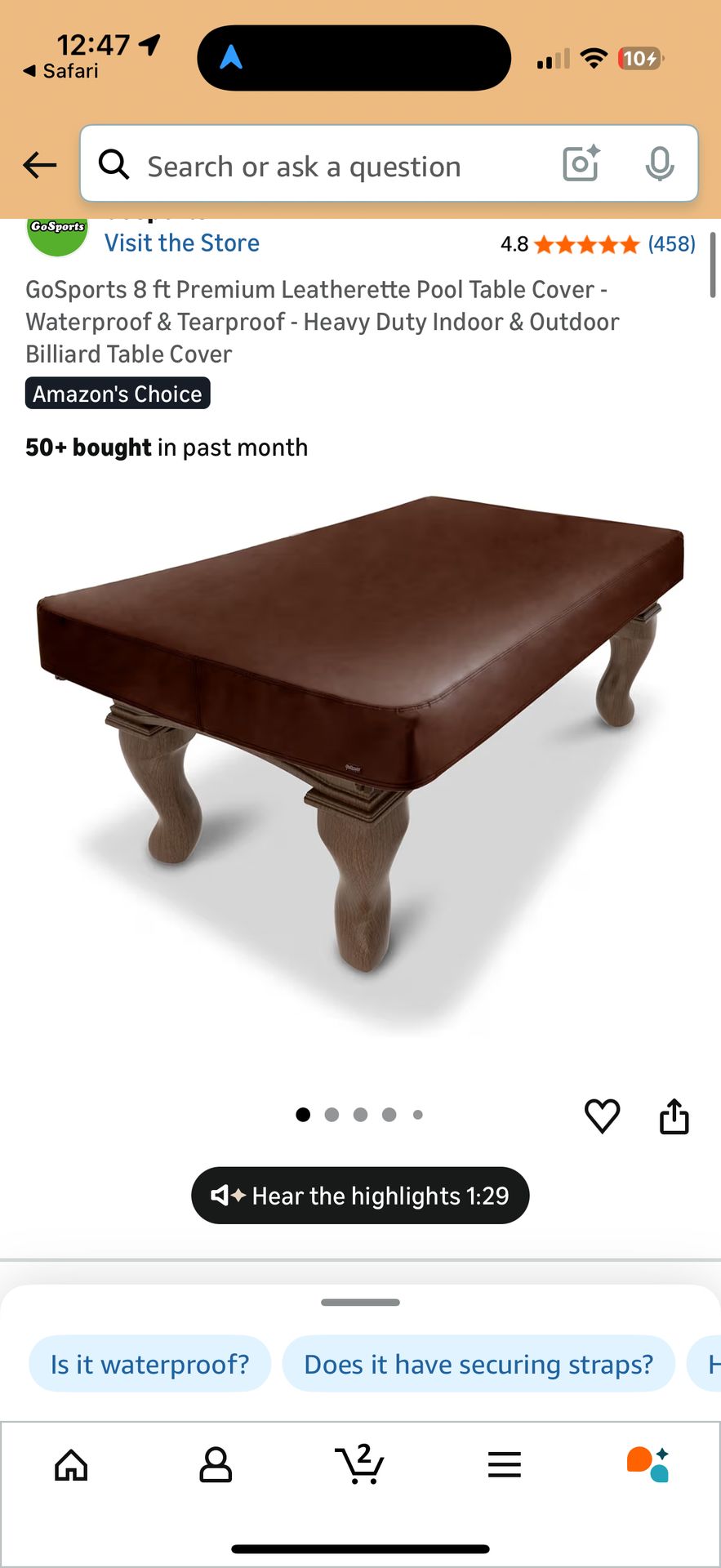Pool table cover