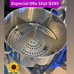 Olla Tamalera Vaporera 32 Qt $285.00 Capacidad  100 Tamalee Birria Menudo Barbacoa Pozole  Princess House Ventas Finales 