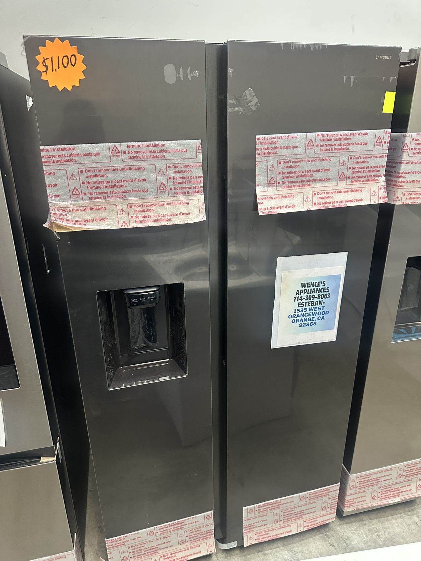 New Samsung Refrigerator With Water+Ice Maker