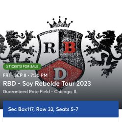 RDB Tickets  x3