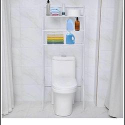 *New*Toilet Storage Rack,Over Toilet Shelf Space Saving Organizer Storage Shelf for Bathroom