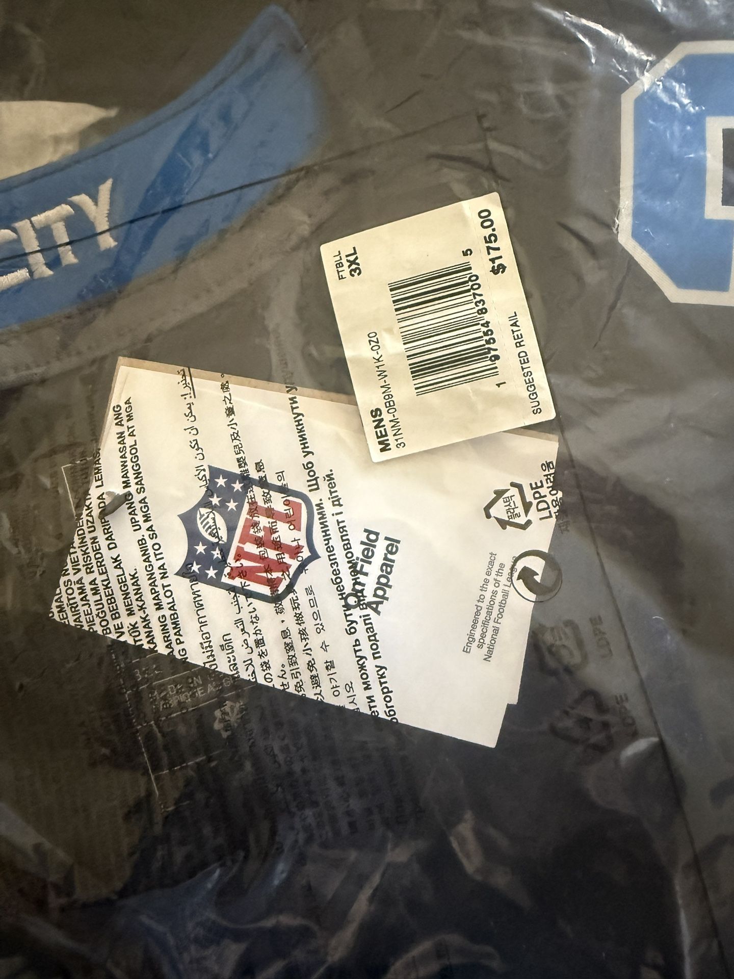 Official Detroit Lions Jersey