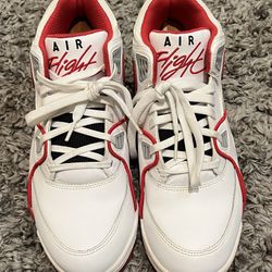 Size 9 - Nike Air Flight 89 OG White Varsity Red Sneakers (GREAT Shape)