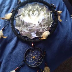 Awesome Dream Catcher With Wolves