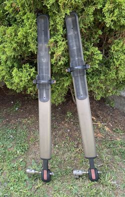 Pair of Yakima SprocketRocket roof-mounted fork-style bike racks