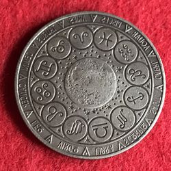 Large Astrology Coin. First $20 Offer Automatically Accepted. Shipped Same Day