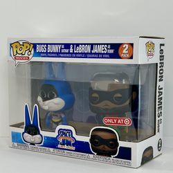 Funko POP! Movies: Space Jam A New Legacy - 2 Pack - Bugs Bunny As Batman & Lebron James As Robin