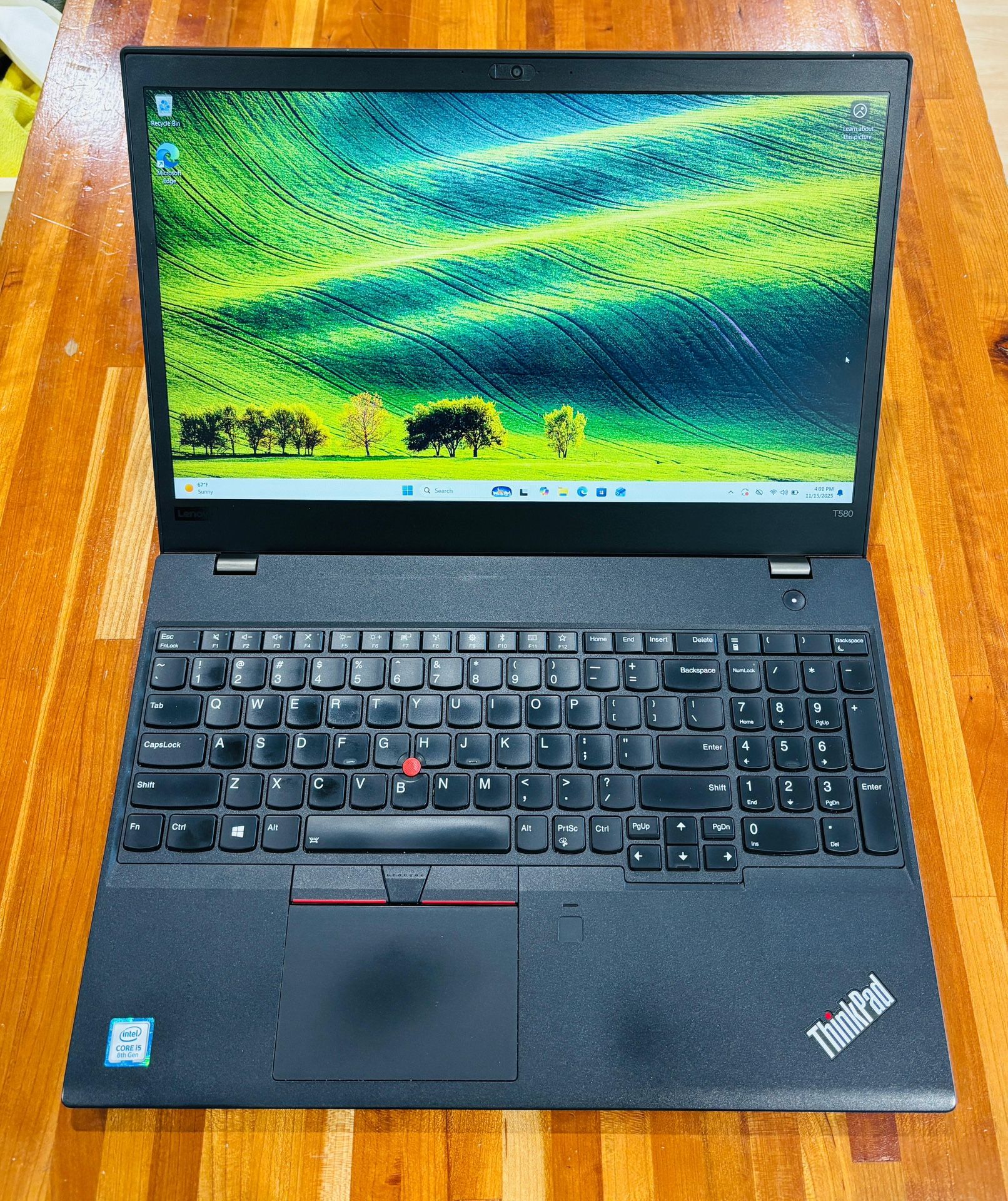 Lenovo ThinkPad T580 15.6” Core i5-8250U 16GB RAM 512GB SSD Windows 11 Pro