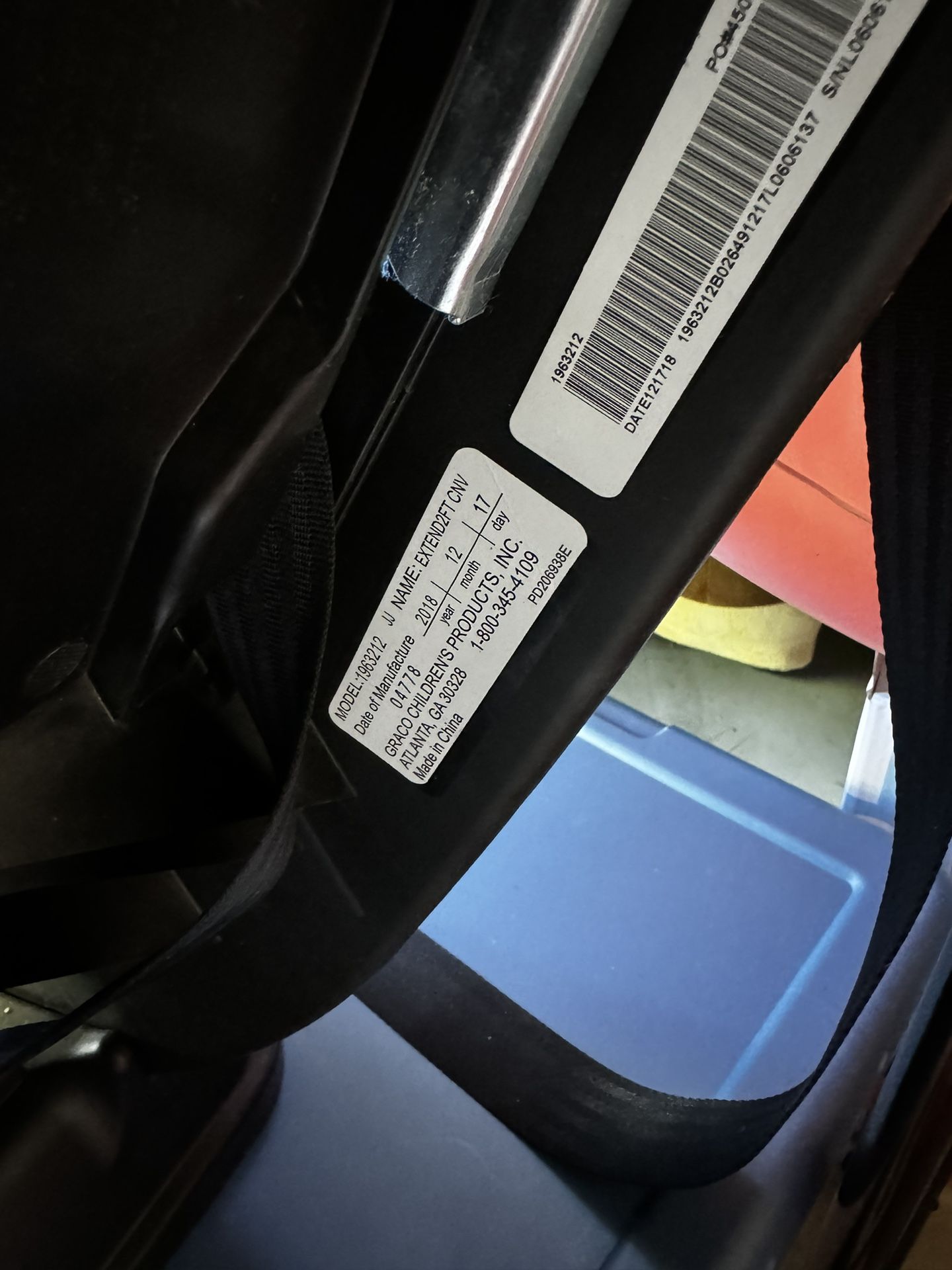 Graco Extend2fit Car seat