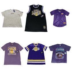 Los Angeles Lakers Jerseys & T Shirts Men’s sizes New