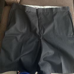 Dickies Men's Loose Fit Multi-Pocket Work Shorts Black Size 56 Big & Tall