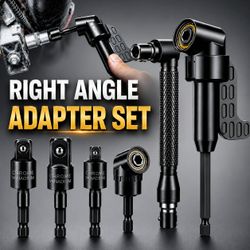 [NEW] Right Angle Drill Adapter + Swivel Socket Adapter Set (6pc)