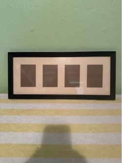 Black 4-opening picture frame