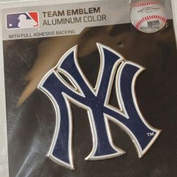 NEW YORK YANKEES HIGH QUALITY POPULAR DESIGN ALUMINUM ADHESIVE BACK LOGO