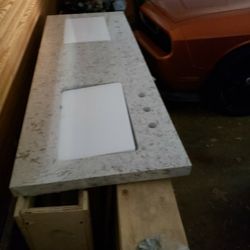 60 "Quartz Bathroom Sink Top