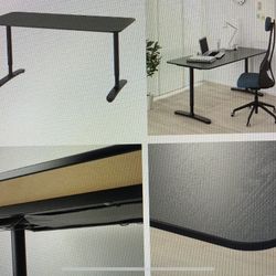 IKEA BAKANT - Desk Black 63x31.5