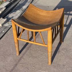 Vintage Thebe Egyptian Revival Wooden Stool