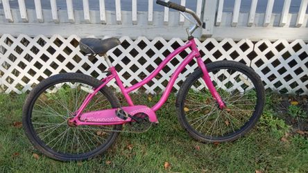 26-in Beach Cruiser Bike Single Speed With New Chain Ready To Ride