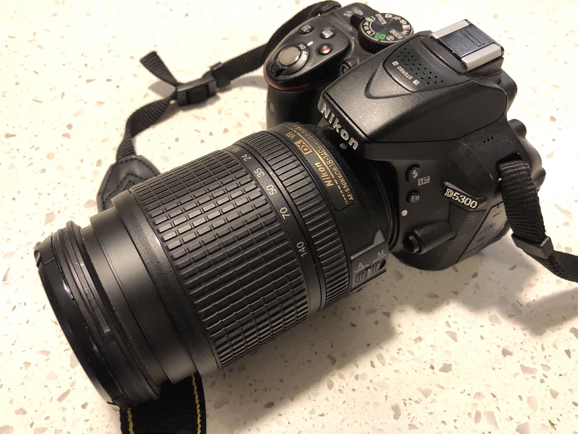 Nikon D5300 + 18-140 Zoom Lens