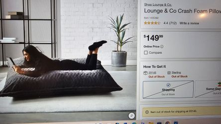 Lounge & Co Crash Foam Pillow