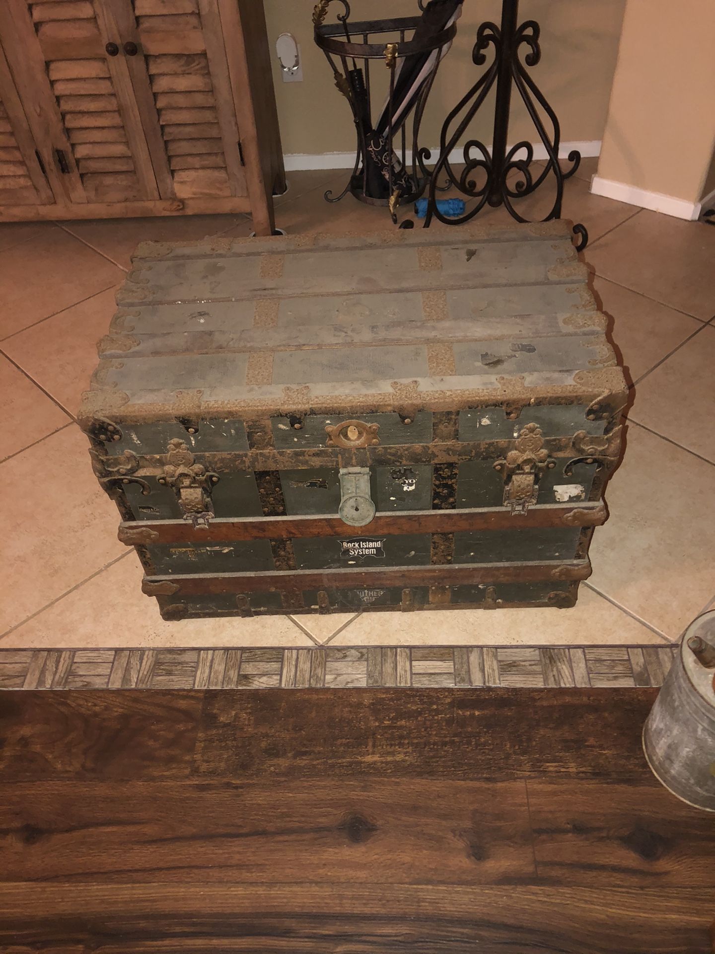 Vintage antique trunk