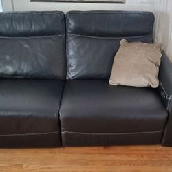  Marzia Leather Sofa w/ 2 Power Recliner Seats