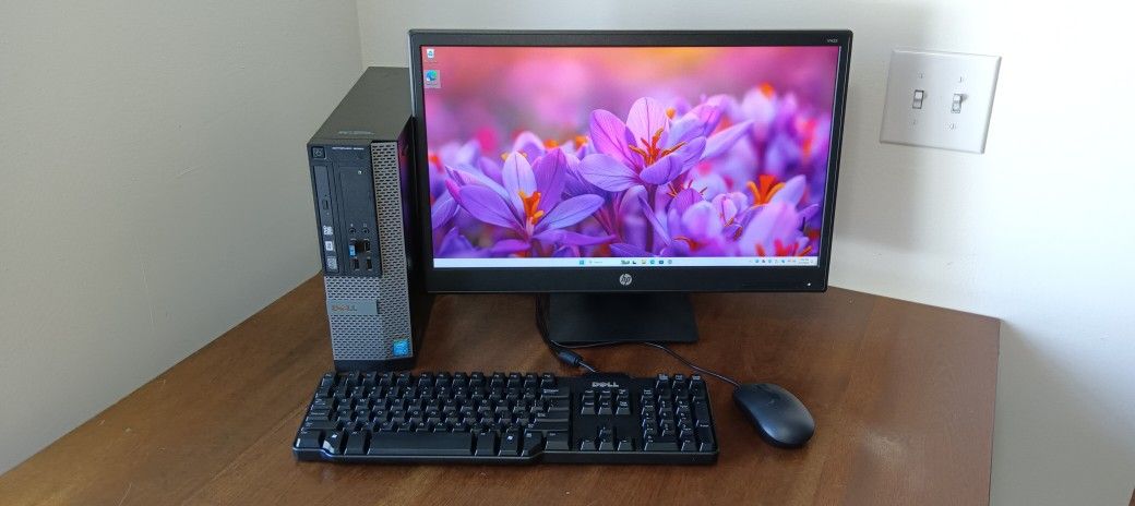 Dell Full HD Quad Core i5 Desktop Workstation Computer Setup