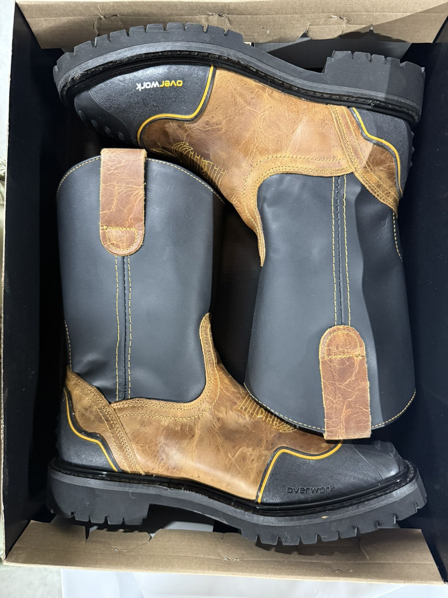 Overwork Soft Toe Work Boots Size 9