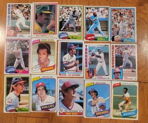 Lot of 15 vintage (1980's) baseball cards
