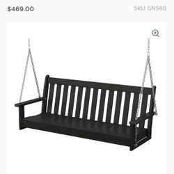 Black Porch Swing