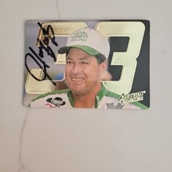 Signed HARRY GANT RACING CARD
