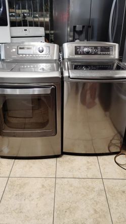 L.G. WASHER AND GAS DRYER EVERYTHING GOOD.