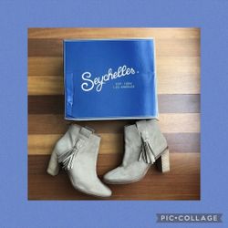 Seychelles Suede Tassel Booties 10 