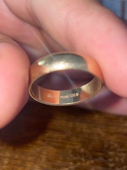 Benchmark 14K Gold Wedding Band Ring