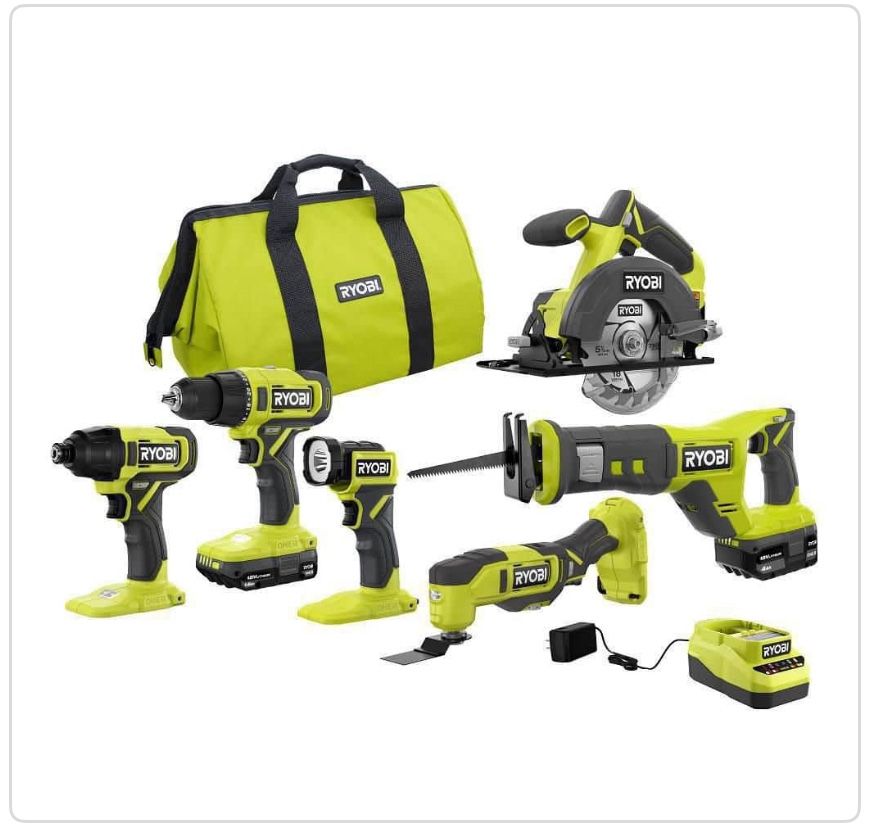 Ryobi 6 Tool Combo Kit