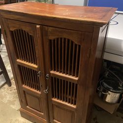 Vintage bar discount cabinet for sale