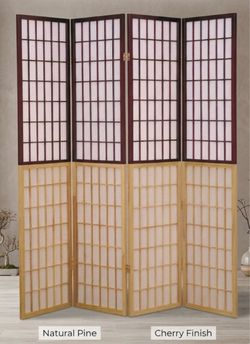 Four panel room divider