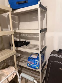 4-Tier Plastic Shelving (3 available-each sold separately)