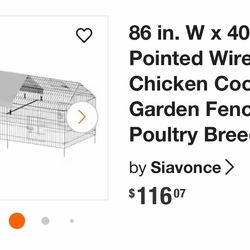 Metal chicken coop
