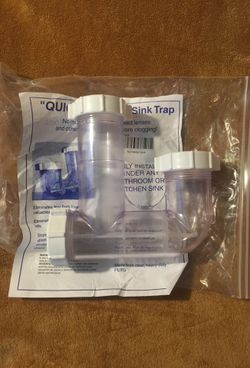 Quick Clean Clear Sink Trap replaces P & S traps