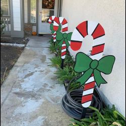 Candy Cane Holiday Signs