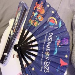Brand New Disney D23 Destination Folding Fans