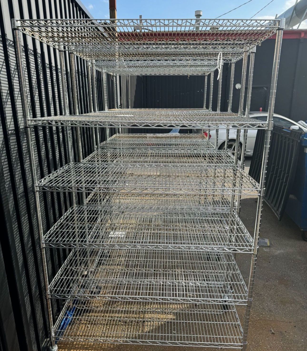 HDX 6-Tier 48 in. W x 72 in. H x 24 in. D Commercial Grade Heavy Duty Steel Wire Shelving Unit