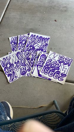 Adhesive Letters And Numbers