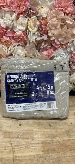 Everbilt 4 ft. x 15 ft. Medium Duty Canvas Drop Cloth
