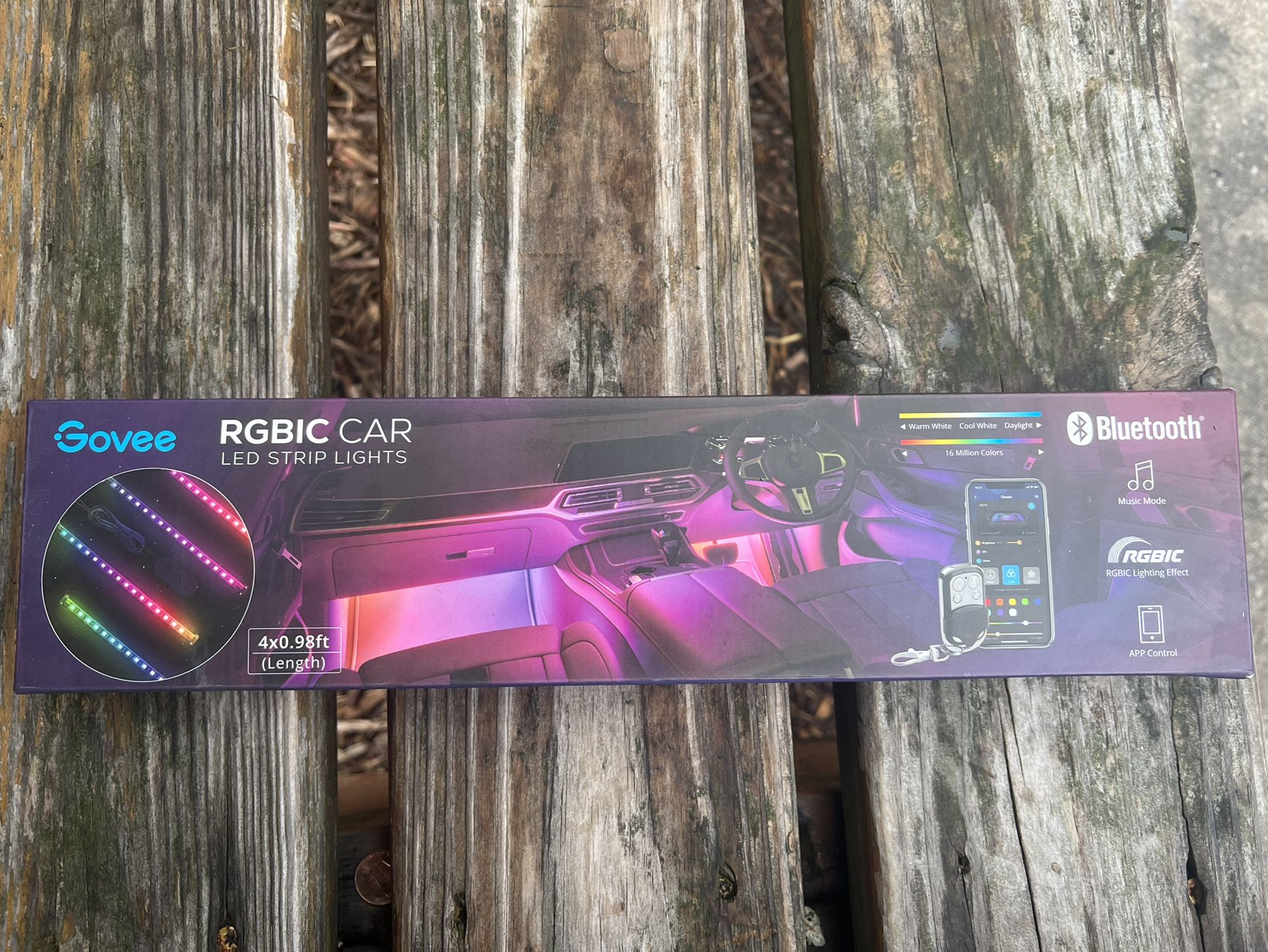 Govee - RGBIC Interior Car Light - Multi Brand New Unopened