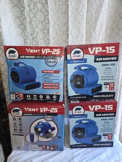 Vent VP-15 =$40/ VP-25 =$60 High Velocity Air Mover Blower Fan New (Price is Firm)