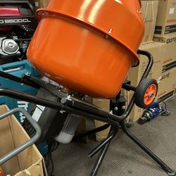 5cf Cement Mixer With Stand 350.00