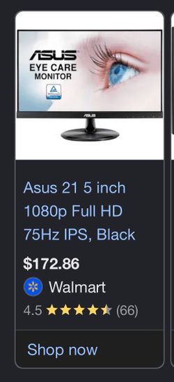 2 brand new asus moniters. Never used never opened